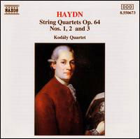 String Quartets Op 64, 1-3 - Haydn / Kodaly Quartet - Musiikki - NCL - 0730099567329 - tiistai 15. helmikuuta 1994
