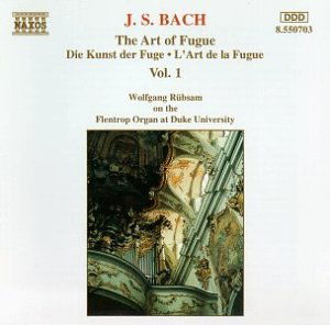 Cover for Bach,j.s. / Rubsam · Art of Fugue Vol. 1 (CD) (1994)