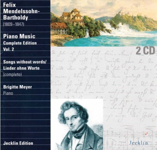 Piano Music Vol.2:songs Without Words - F. Mendelssohn-Bartholdy - Musik - JECKLIN - 0742395169329 - 8. juli 2009
