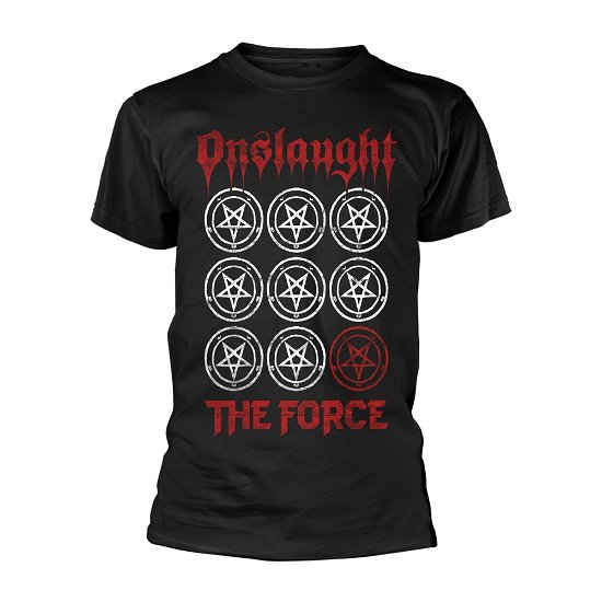 Cover for Onslaught · The Force (Pentagrams) (T-shirt) [size L] [Black edition] (2018)