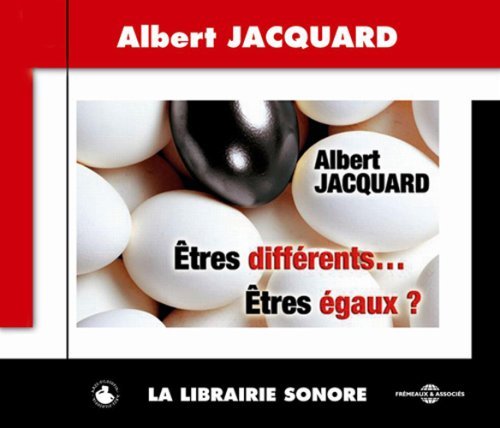 Cover for Albert Jacquard · Etres Differents... Etres Egaux (CD) (2018)