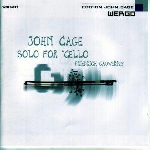 Cover for Cage / Gauwerky · Solo for Cello (CD) (2007)