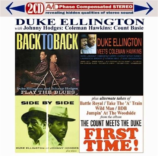 Cover for Duke Ellington / Johnny Hodges / Coleman Hawkins / Count Basie · Three Classic Albums Plus (Back To Back / Side By Side / Duke Ellington Meets Coleman Hawkins) (CD) (2015)