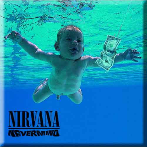 Nirvana Fridge Magnet: Never Mind - Nirvana - Fanituote - Unlicensed - 5055295324329 - perjantai 17. lokakuuta 2014