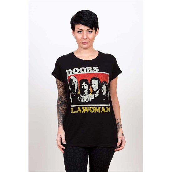 The Doors Ladies T-Shirt: LA Woman - The Doors - Merchandise -  - 5055295382329 - 