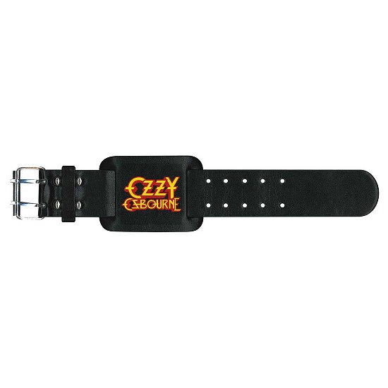 Ozzy Osbourne Leather Wrist Strap: Logo - Ozzy Osbourne - Merchandise -  - 5055339792329 - 