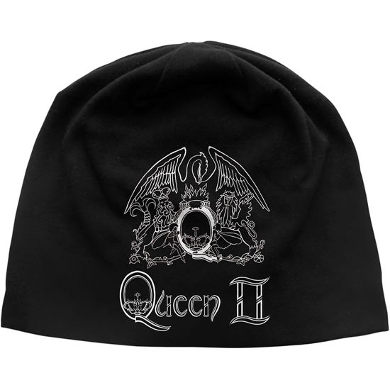 Cover for Queen · Queen Unisex Beanie Hat: Queen II Crest (TØJ) [Black - Unisex edition]