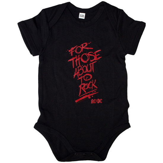 AC/DC · AC/DC Kids Baby Grow: For Those About To Rock (0-3 Months) (Bekleidung) [size 0-6mths] (2024)