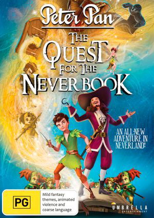 Cover for Peter Pan the Quest for the N · Peter Pan: the Quest for the Never Book (DVD) (2018)