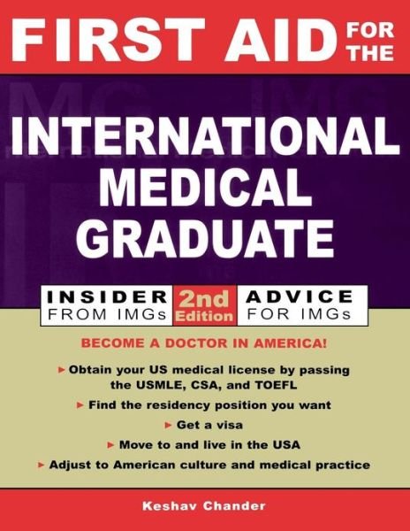 Cover for Keshav Chander · First Aid for the International Medical Graduate - First Aid Series (Pocketbok) (2002)