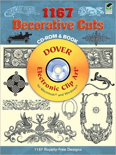 Cover for Carol Belanger Grafton · 1167 Decorative Cuts - Dover Electronic Clip Art (Hörbuch (CD)) [Unabridged edition] (2007)