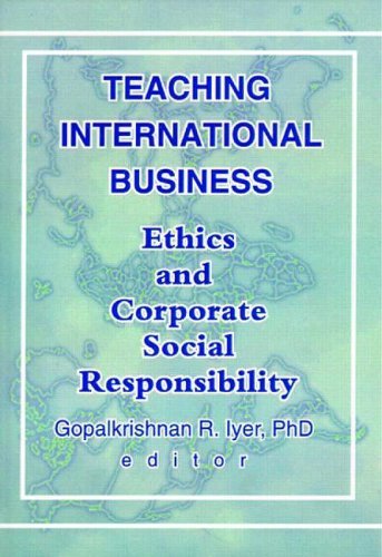 Cover for Erdener Kaynak · Teaching International Business: Ethics and Corporate Social Responsibility (Hardcover Book) (2000)