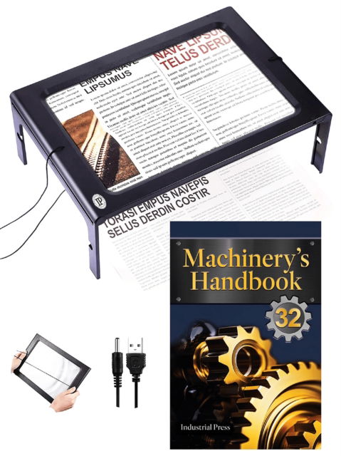 Cover for Erik Oberg · Machinery's Handbook Toolbox &amp; Magnifier Bundle (Hardcover Book) [32nd Thirty-Second edition] (2024)