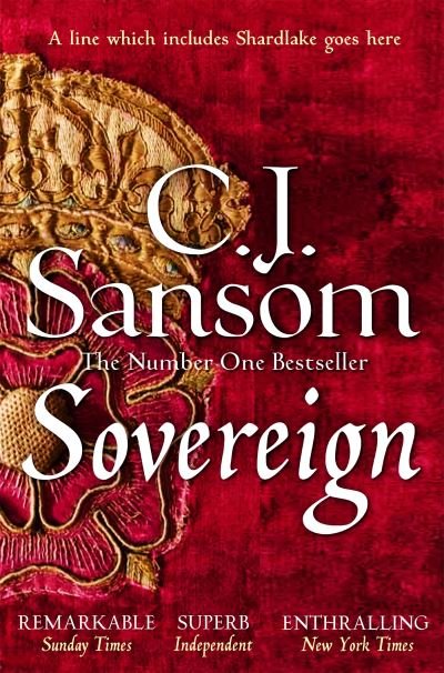 Cover for C. J. Sansom · Sovereign - The Shardlake series (Paperback Bog) (2024)