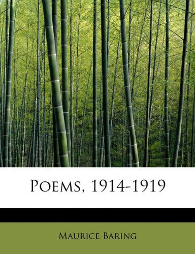 Cover for Maurice Baring · Poems, 1914-1919 (Paperback Book) (2009)