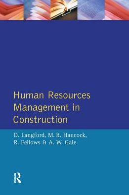 Cover for David Langford · Human Resources Management in Construction - Chartered Institute of Building (Hardcover Book) (2016)