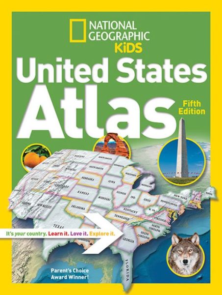 Cover for National Kids · National Geographic Kids United States Atlas, Fifth Edition (Hardcover Book) (2017)