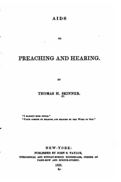 Cover for Thomas H Skinner · Aids to Preaching and Hearing (Paperback Bog) (2016)