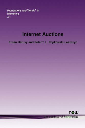 Cover for Ernan Haruvy · Internet Auctions - Foundations and Trends (R) in Marketing (Paperback Bog) (2010)