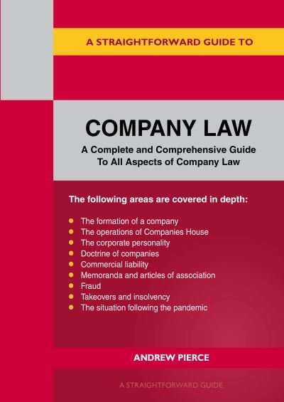 Cover for Andrew Pierce · A Straightforward Guide to Company Law (Taschenbuch) (2023)