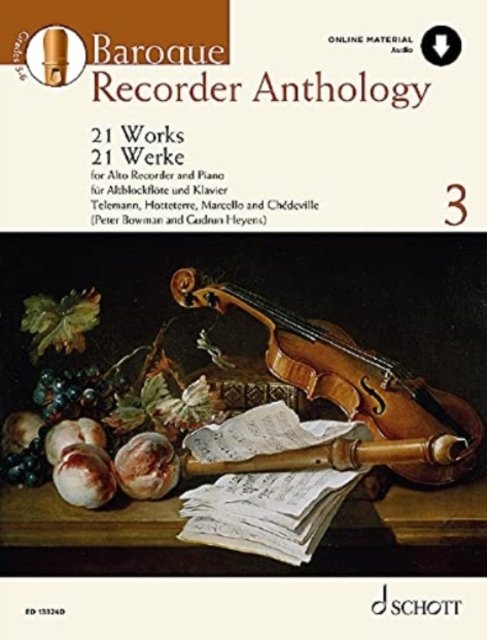 Cover for Gudrun Heyens-Peter Bowman · Baroque Recorder Anthology: 21 Works for Treble Recorder with Piano - Schott Anthology Series (Sheet music) (2021)