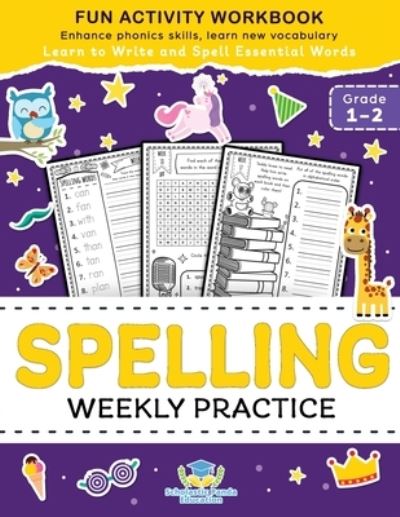 Cover for Scholastic Panda Education · Spelling Weekly Practice for 1st 2nd Grade (Paperback Book) (2020)