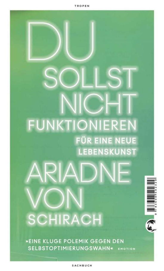 Cover for Ariadne Von Schirach · Schirach von:Du sollst nicht funktionie (Book)