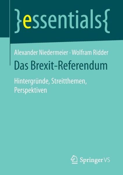 Cover for Niedermeier · Das Brexit-Referendum (Book) (2016)