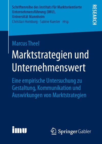 Cover for Theel · Marktstrategien und Unternehmensw (Book) (2019)