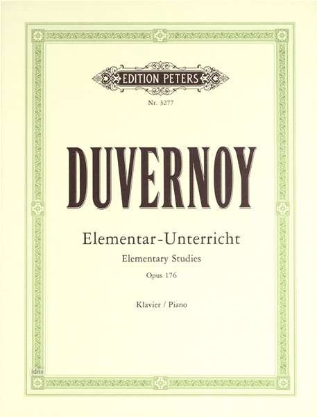 Cover for Duvernoy · Elementary Studies Op.176 (Partitur) (2001)