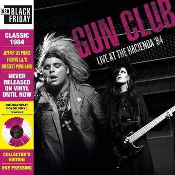 Cover for Gun Club · Live At The Hacienda 84 (Quattro Purple / White Splatter Vinyl) (LP) (2022)