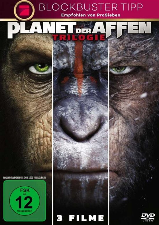 Cover for Planet der Affen Triologie [3 DVDs] (DVD) (2017)