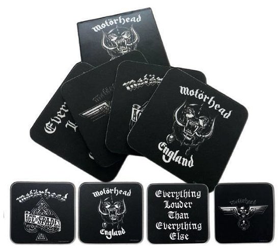 Motorhead 4 Set Coaster Set - Motörhead - Merchandise - MOTORHEAD - 4039103998330 - 13. januar 2020