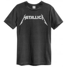 Metallica Logo Amplified Vintage Charcoal - Metallica - Merchandise - AMPLIFIED - 5054488307330 - 1. juli 2020