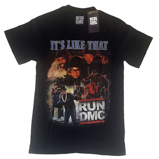 Cover for Run DMC · Run DMC Unisex T-Shirt: It's Like That Homage (T-shirt) [size L] [Black - Unisex edition]