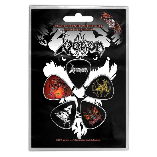 Venom Plectrum Pack: Black Metal - Venom - Produtos - - 5055339781330 - 20 de fevereiro de 2023