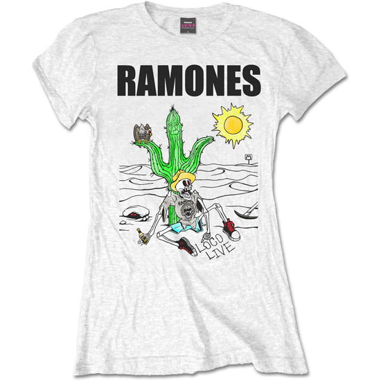 Cover for Ramones · Ramones Ladies T-Shirt: Loco Live (T-shirt) [size M] [White - Ladies edition]