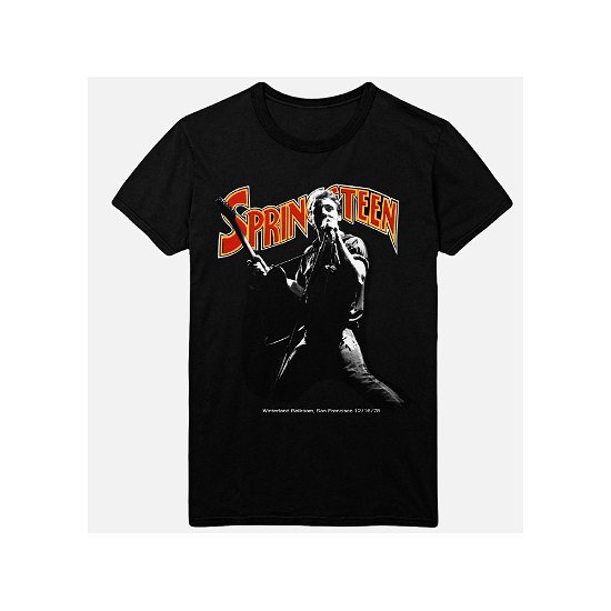 Cover for Bruce Springsteen · Bruce Springsteen Unisex T-Shirt: Winterland Ballroom Singing (T-shirt) [size M] [Black - Unisex edition]