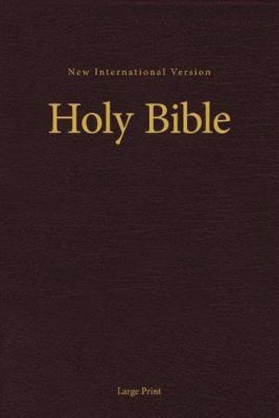 Cover for Zondervan · NIV, Pew and Worship Bible, Large Print, Hardcover, Burgundy (Gebundenes Buch) (2017)