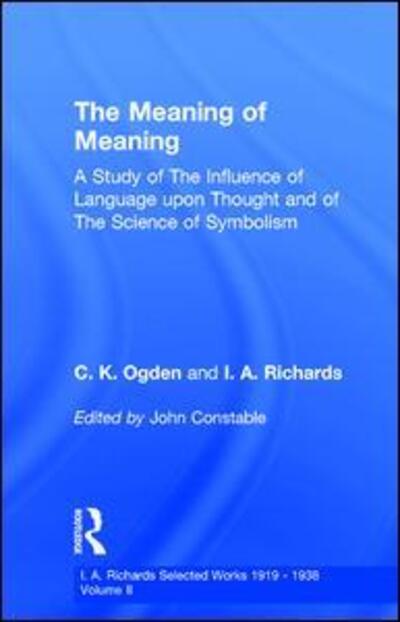 Cover for John Constable · Meaning Of Meaning V 2 (Hardcover Book) (2001)