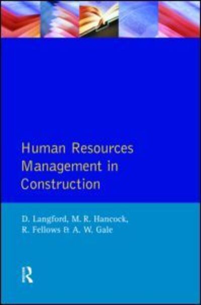 Cover for David Langford · Human Resources Management in Construction - Chartered Institute of Building (Paperback Book) (1995)