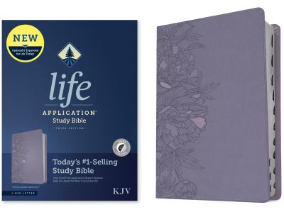 KJV Life Application Study Bible, Third Edition (Red Letter, LeatherLike, Peony Lavender, Indexed) - Tyndale - Książki - Tyndale House Publishers - 9781496477330 - 7 marca 2023