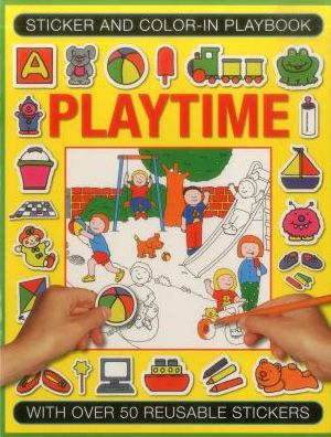 Cover for Jenny Tulip · Sticker and Color-in Playbook: Playtime: With Over 50 Reusable Stickers (Paperback Book) (2016)