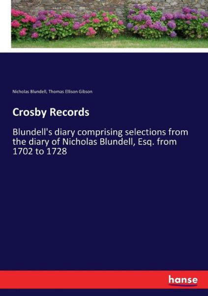 Cover for Blundell · Crosby Records (Bok) (2017)