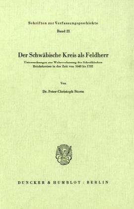 Cover for Storm · Der Schwäbische Kreis als Feldher (Bog) (1974)