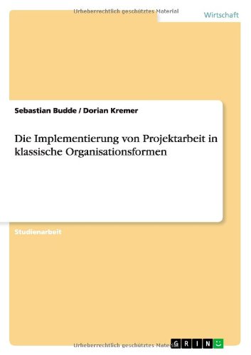 Die Implementierung von Projektar - Budde - Books - GRIN Verlag - 9783640551330 - October 11, 2013