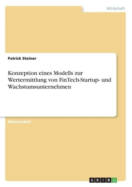 Cover for Steiner · Konzeption eines Modells zur We (Book)