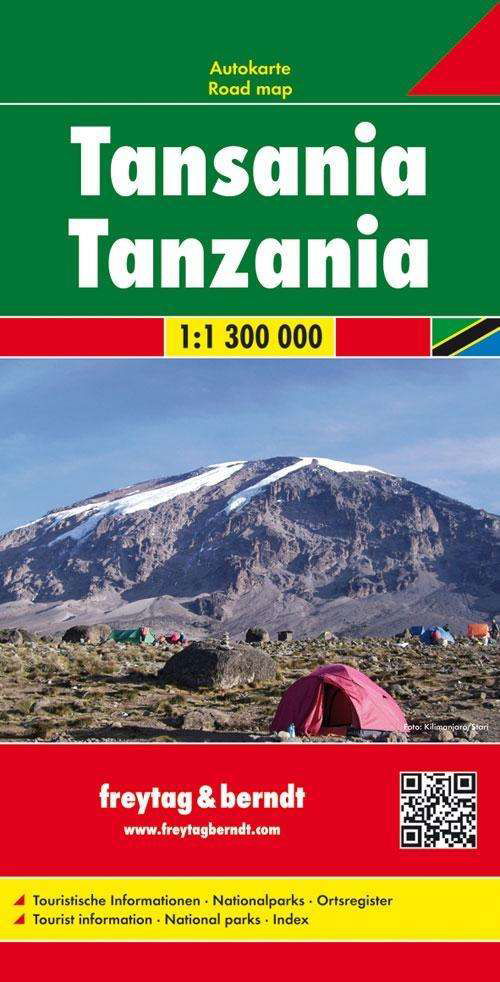 Freytag & Berndt Road Map: Tanzania - Freytag & Berndt - Bøger - Freytag & Berndt - 9783707913330 - 12. september 2017