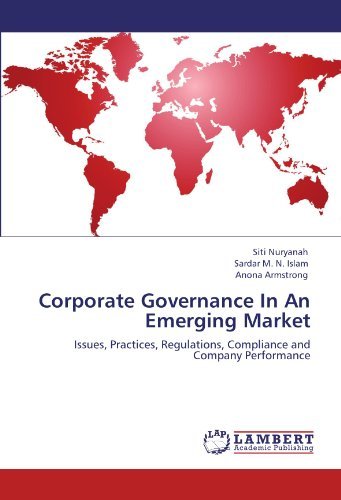 Cover for Anona Armstrong · Corporate Governance in an Emerging Market: Issues, Practices, Regulations, Compliance and Company Performance (Pocketbok) (2011)