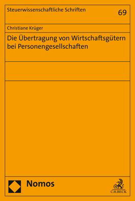 Cover for Krüger · Die Übertragung von Wirtschaftsg (Buch) (2019)